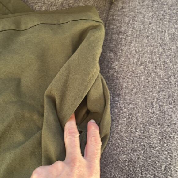 Madewell Olive Wide Leg Pants - Picture 3 of 7